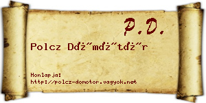 Polcz Dömötör névjegykártya